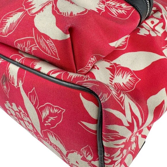 Auth SAINT LAURENT Backpack Red/Black Nylon Canvas/Leather - z4057 - Picture 15 of 16